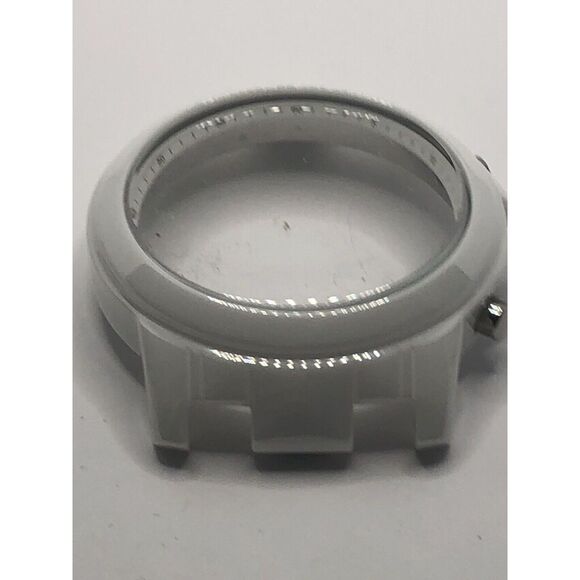 Michael Kors Watch Parts Case Only White Ceramic W/Crystal 40mm GY383 - Picture 2 of 9